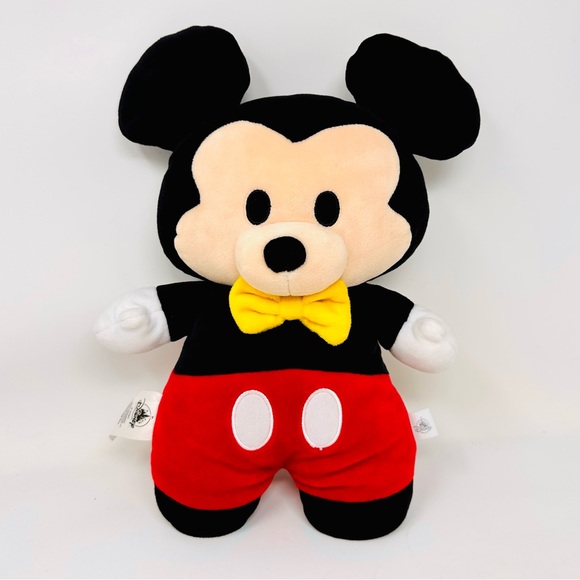 Disney Parks Cuddleez Mickey Mouse Soft Squish 13" Plush Velour Pillow Toy - Picture 2 of 9